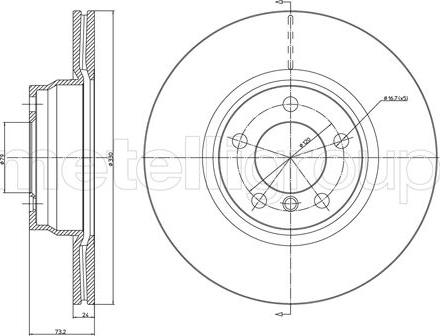 Metelli 23-1454C - Jarrulevy inparts.fi