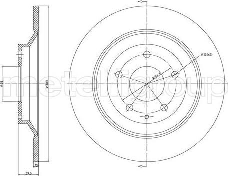 Metelli 23-1456C - Jarrulevy inparts.fi