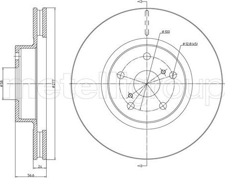 Metelli 23-1461C - Jarrulevy inparts.fi