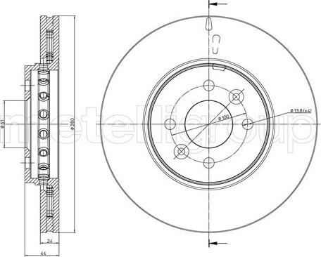 Metelli 23-1468C - Jarrulevy inparts.fi