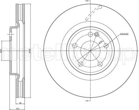 Metelli 23-1462C - Jarrulevy inparts.fi