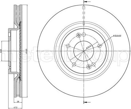 Metelli 23-1403C - Jarrulevy inparts.fi