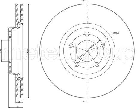 Metelli 23-1417C - Jarrulevy inparts.fi