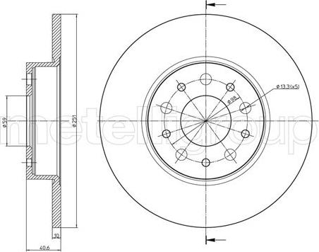 Metelli 23-1486C - Jarrulevy inparts.fi