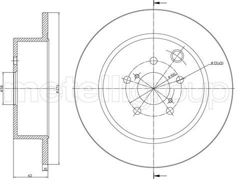 Metelli 23-1487C - Jarrulevy inparts.fi