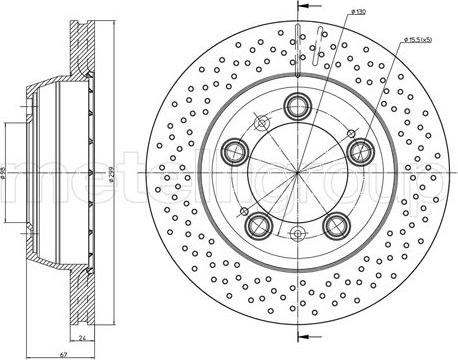 Metelli 23-1430FC - Jarrulevy inparts.fi