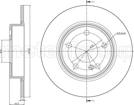 Metelli 23-1437C - Jarrulevy inparts.fi