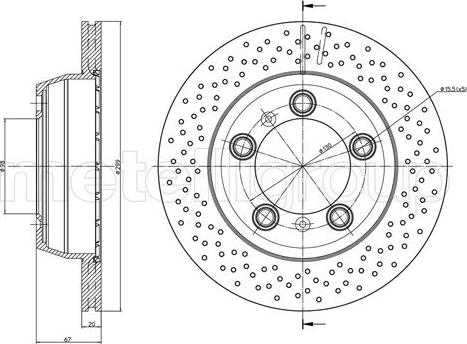 Metelli 23-1429FC - Jarrulevy inparts.fi