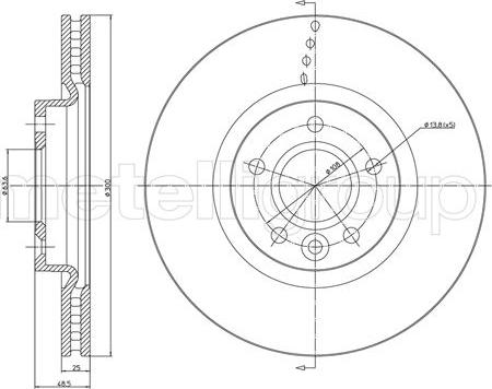 Metelli 23-1476C - Jarrulevy inparts.fi