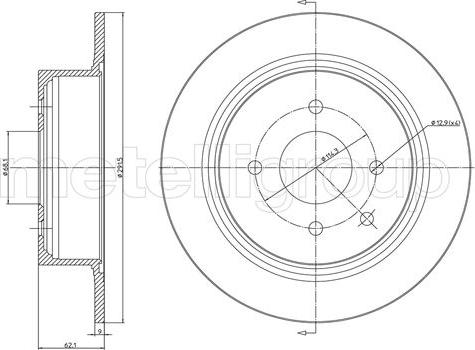 Metelli 23-1473C - Jarrulevy inparts.fi