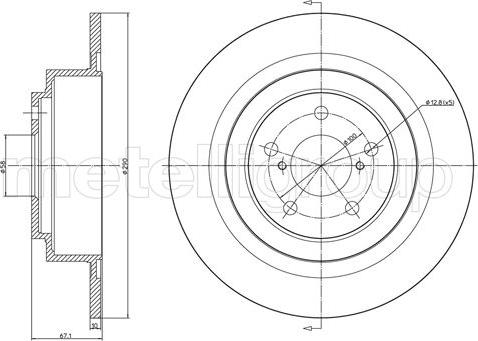 Metelli 23-1544C - Jarrulevy inparts.fi