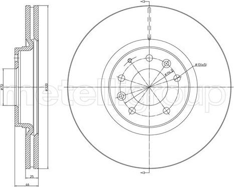 Metelli 23-1550C - Jarrulevy inparts.fi