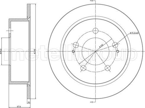 Metelli 23-1561C - Jarrulevy inparts.fi