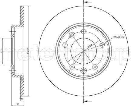 Metelli 23-1509C - Jarrulevy inparts.fi