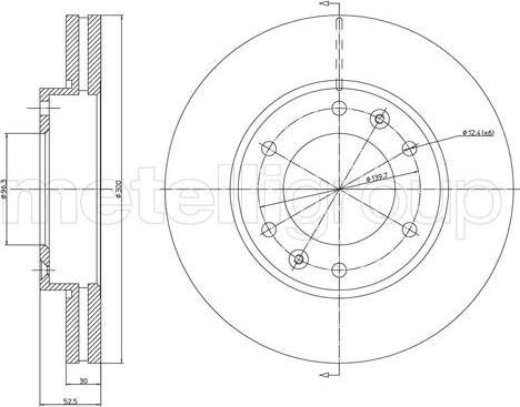 Metelli 23-1503 - Jarrulevy inparts.fi