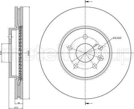 Metelli 23-1507C - Jarrulevy inparts.fi