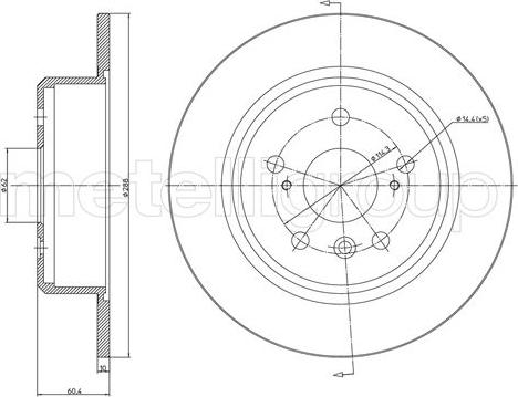 Metelli 23-1586C - Jarrulevy inparts.fi