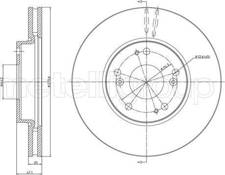 Metelli 23-1536C - Jarrulevy inparts.fi