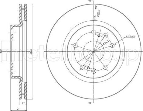 Metelli 23-1530C - Jarrulevy inparts.fi