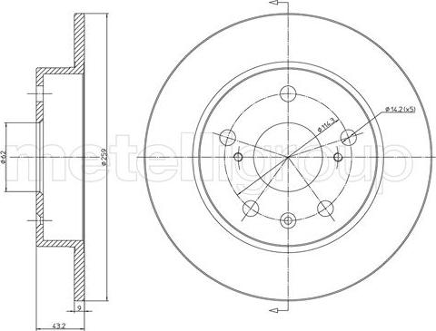 Metelli 23-1531C - Jarrulevy inparts.fi