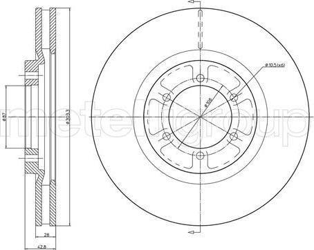 Metelli 23-1537C - Jarrulevy inparts.fi