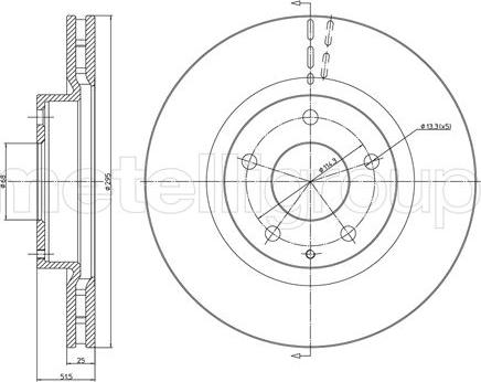 Metelli 23-1525C - Jarrulevy inparts.fi