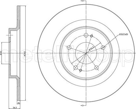 Metelli 23-1521C - Jarrulevy inparts.fi