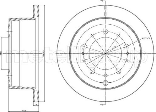 Metelli 23-1575C - Jarrulevy inparts.fi