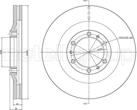 Metelli 23-1694C - Jarrulevy inparts.fi