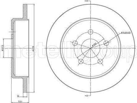 Metelli 23-1690C - Jarrulevy inparts.fi