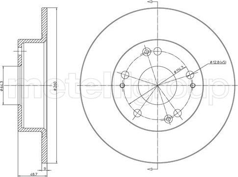 Metelli 23-1648C - Jarrulevy inparts.fi