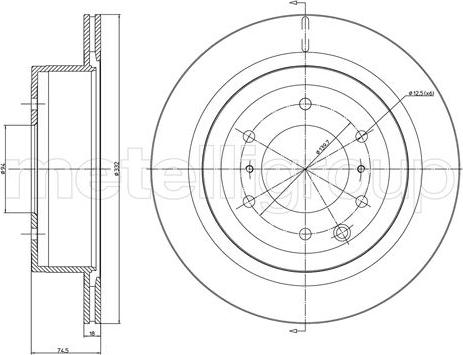 Metelli 23-1663C - Jarrulevy inparts.fi