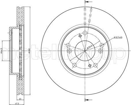 Metelli 23-1685C - Jarrulevy inparts.fi