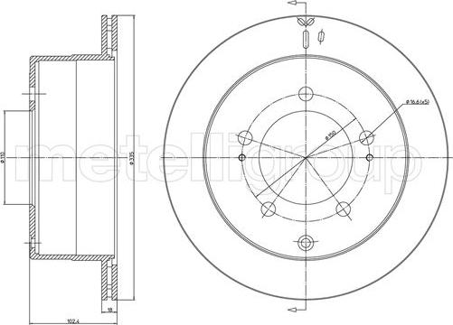 Metelli 23-1680C - Jarrulevy inparts.fi