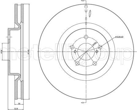 Metelli 23-1681C - Jarrulevy inparts.fi