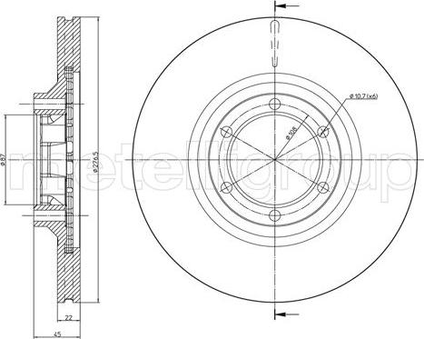 Metelli 23-1620C - Jarrulevy inparts.fi