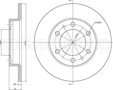 Metelli 23-1671C - Jarrulevy inparts.fi