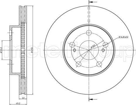 Metelli 23-1062C - Jarrulevy inparts.fi