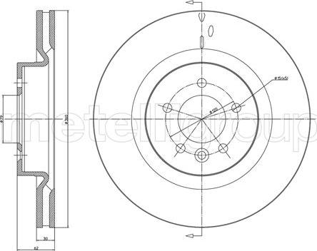 Metelli 23-1067C - Jarrulevy inparts.fi