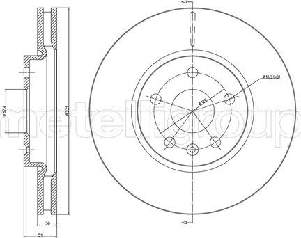 Metelli 23-1005C - Jarrulevy inparts.fi