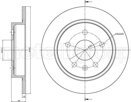 Metelli 23-1008C - Jarrulevy inparts.fi