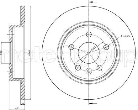 Metelli 23-1002C - Jarrulevy inparts.fi