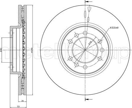 Metelli 23-1018 - Jarrulevy inparts.fi