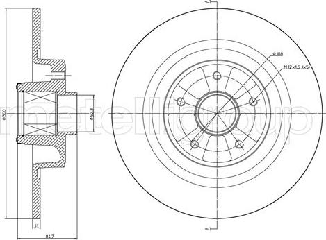 Metelli 23-1089 - Jarrulevy inparts.fi