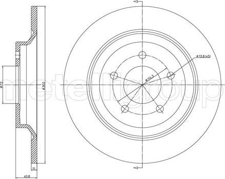 Metelli 23-1081C - Jarrulevy inparts.fi