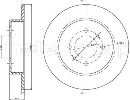 Metelli 23-1083C - Jarrulevy inparts.fi