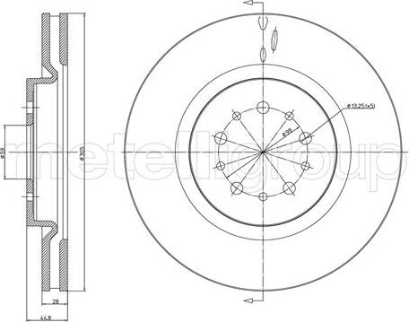 Metelli 23-1039C - Jarrulevy inparts.fi