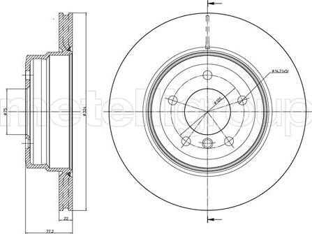 Metelli 23-1024C - Jarrulevy inparts.fi