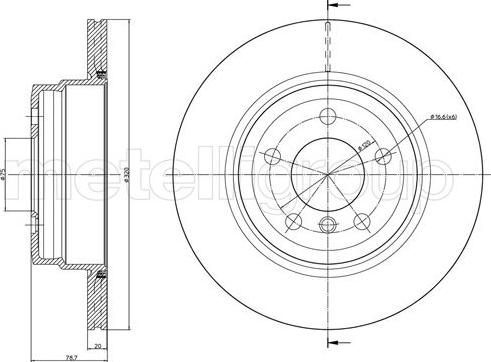 Metelli 23-1025C - Jarrulevy inparts.fi