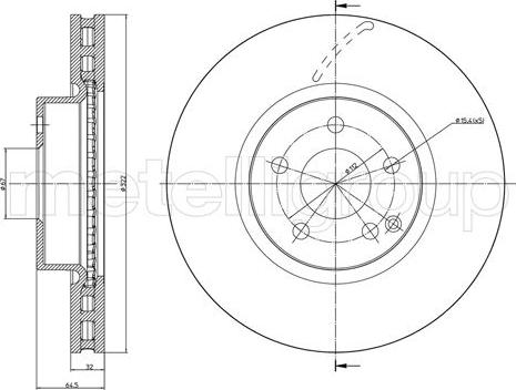 Metelli 23-1026C - Jarrulevy inparts.fi